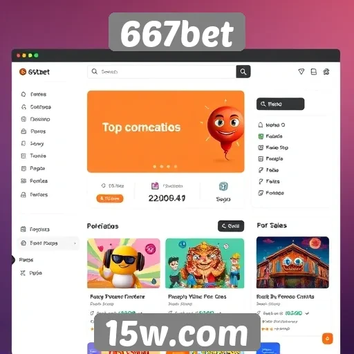 Interface moderna do 667bet facilita navegação